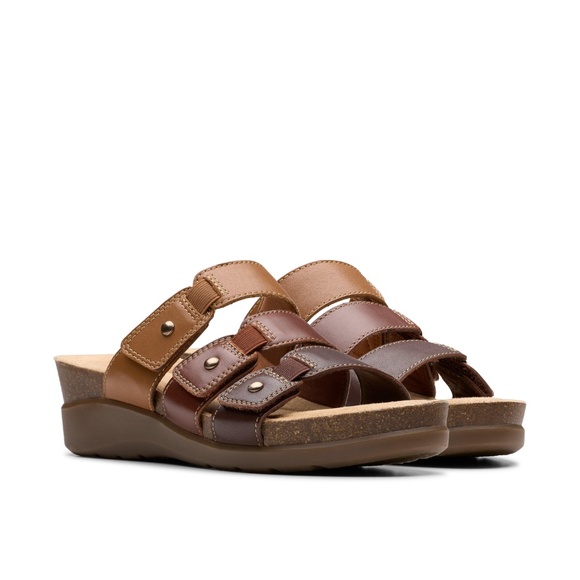 Womens Clarks Calenne Lily in Brown Multi Leather. 26181558 - Picture 4 of 7